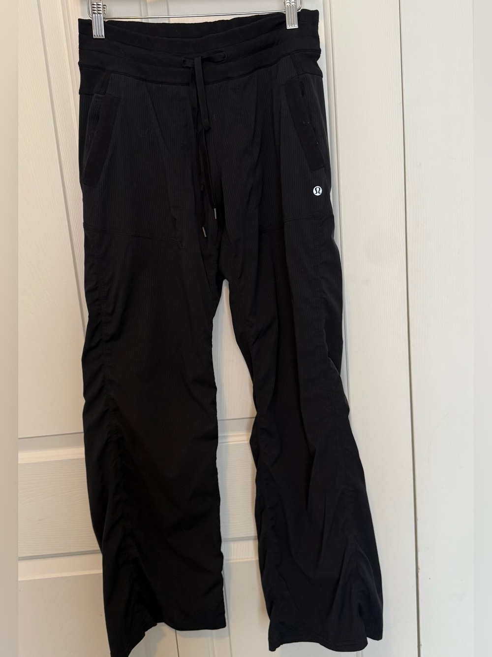 lululemon athletica Black Track Pants with Drawstring Waist